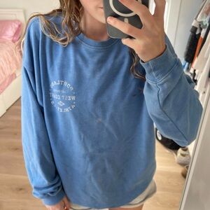 garage crewneck blue